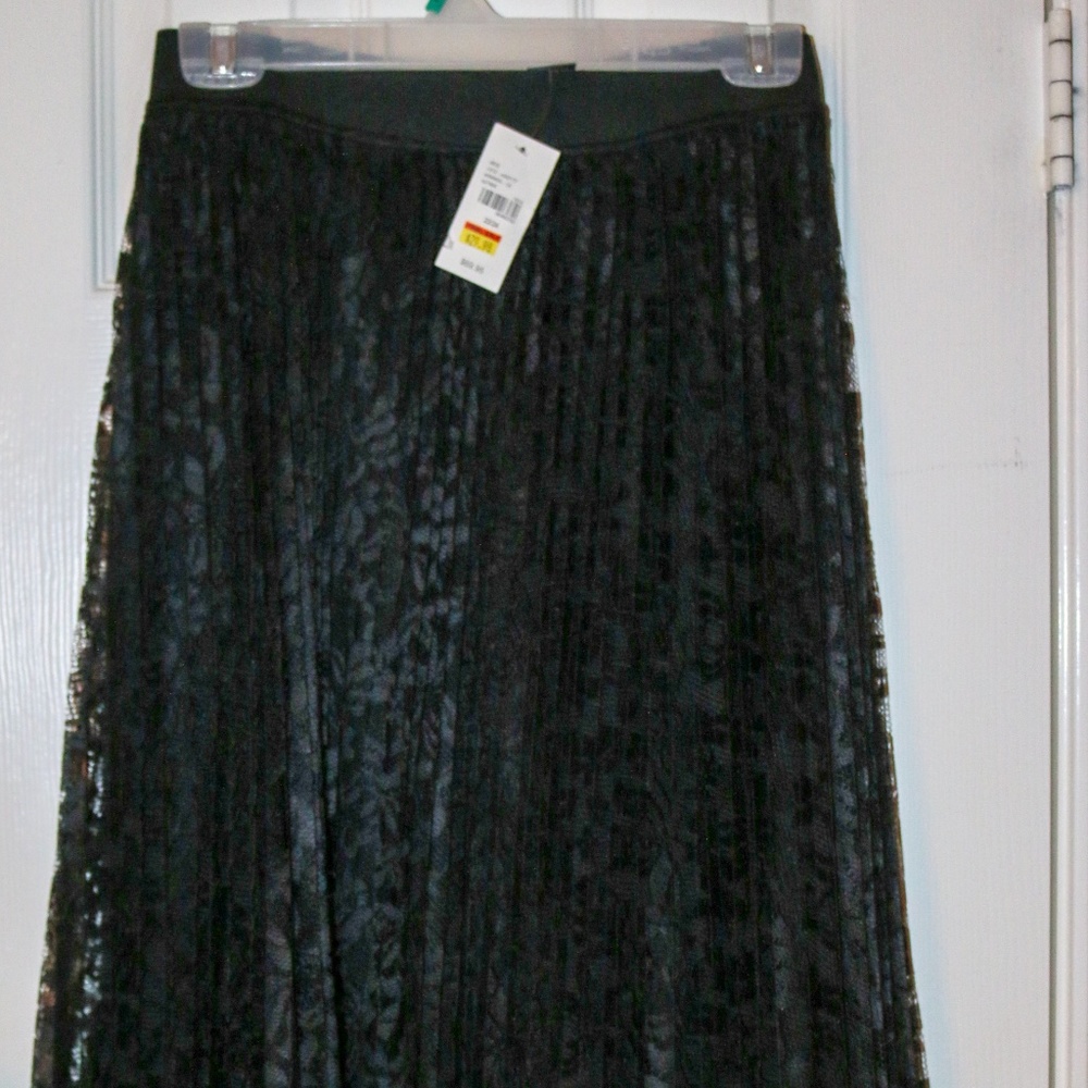 Black lace skirt